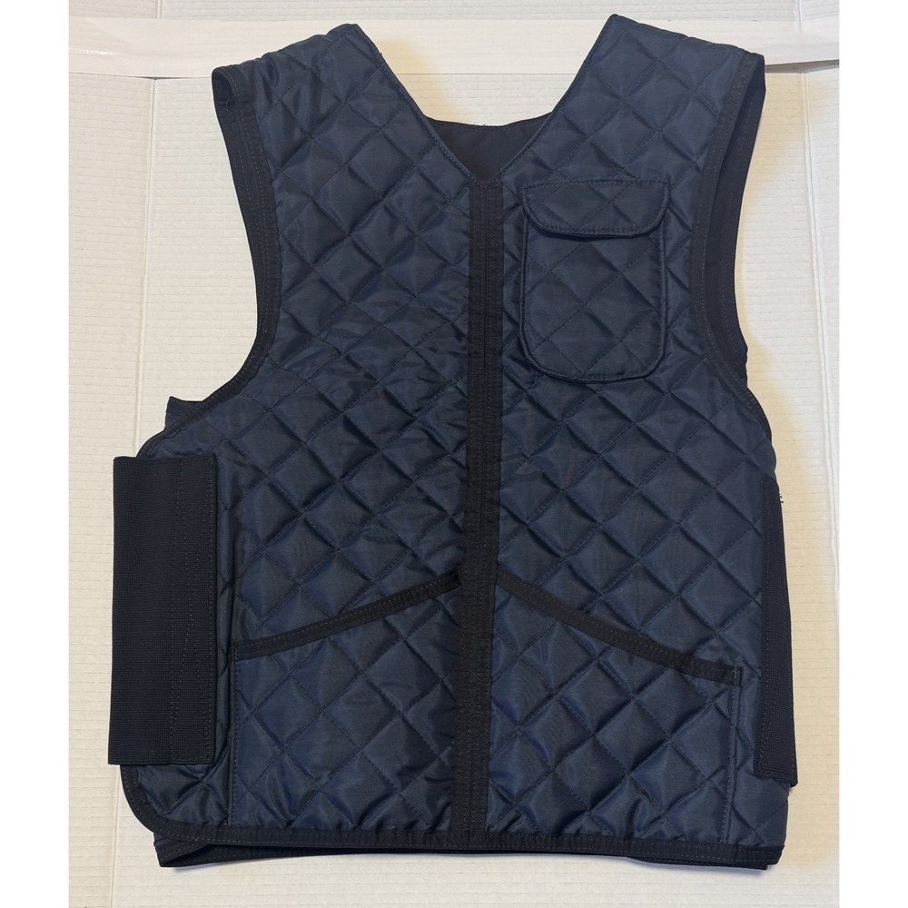 ABA AMERICAN BODY ARMOR - Quilted Carrier Vest Male Navy Blue -Size Small X-Long